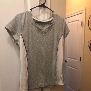 Gray V-neck active wear